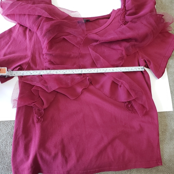 Ontwelfth Ruffle Sleeve Top - Picture 6 of 9